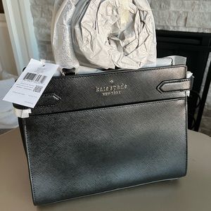 Kate Spade medium satchel black NWT staci